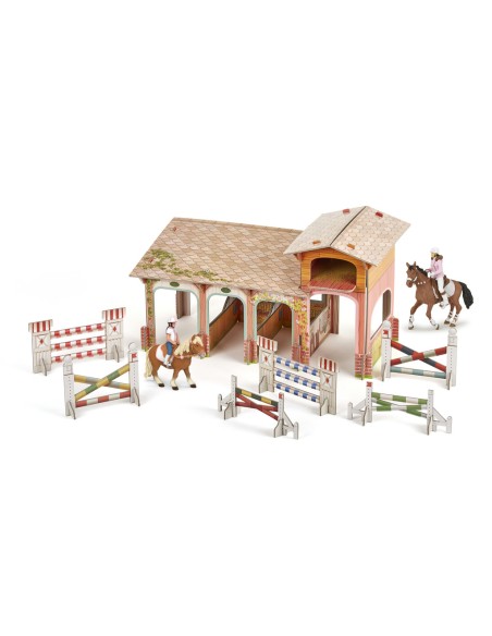 Le poney club PAPO, avec 4 figurines