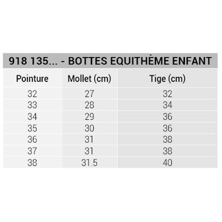 Bottes EQUITH?ME Enfant