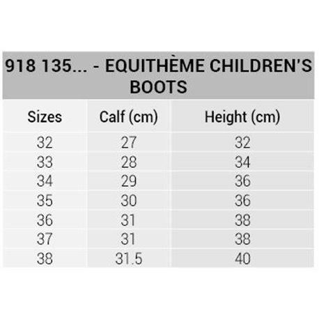Bottes EQUITH?ME Enfant