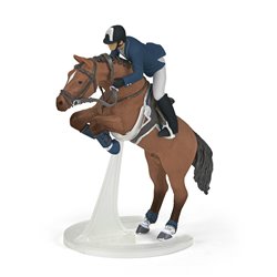 Cheval de saut d'obstacle et son cavalier PAPO 2