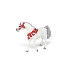 Cheval Arabe blanc en tenue de parade PAPO