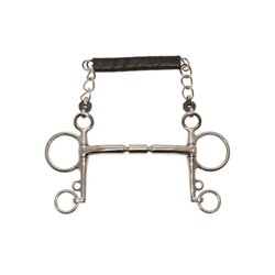 Mors pelham METALAB "Elite" droit, branches courtes