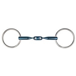 Mors 2 anneaux METALAB "Eco Blue" double brisure