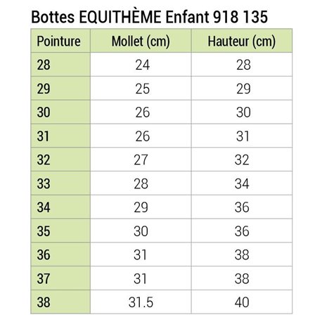 Bottes EQUITH?ME Enfant