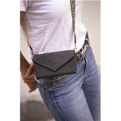 Phone Pocket PENELOPE "cuir perfor? noir" 2