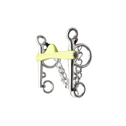 Mors pelham METALAB "Flexi Soft" demi-lune, branches longues