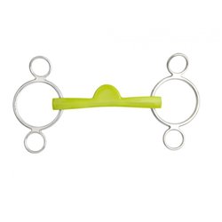 Mors r?glable METALAB "Flexi Soft" 3 anneaux, demi-lune