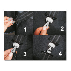 Safe-Gum, Lot De 6 ?lastiques Pour Fermetures En T 2