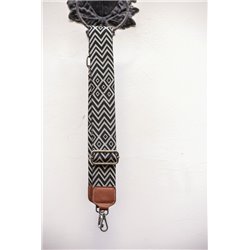 Bandouli?re PENELOPE "Noir et ?cru"