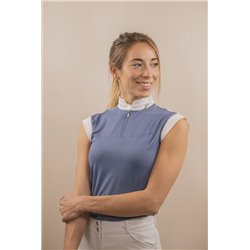 Polo mesh PENELOPE "S?ville"sans manches