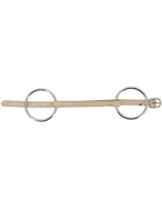 Mors en cuir FEELING avec gourmette 2