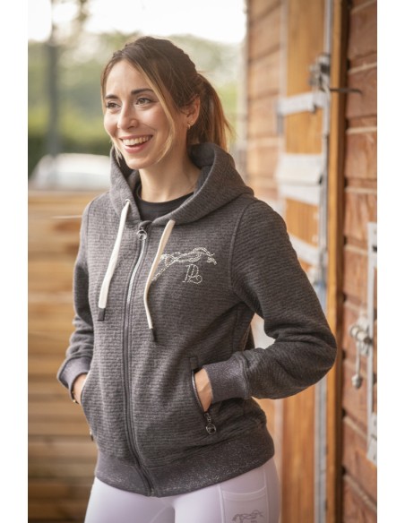 SWEAT TRESSY FLOCK GRIS