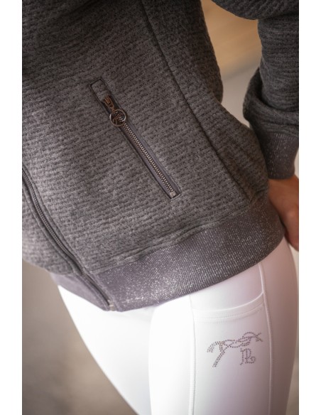 SWEAT TRESSY FLOCK GRIS