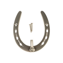 Crochet d'?curie en laiton en forme de fer ? cheval