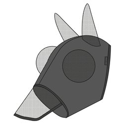 Masque anti-mouches anti-UV EQUITH?ME - Lycra + nez