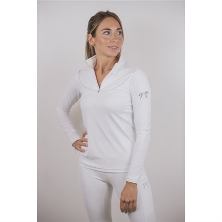 POLO TOSCANE ML BLANC