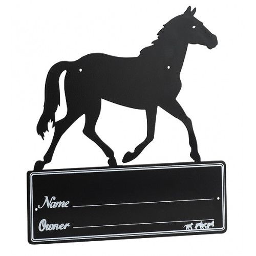Plaque de box "Silhouette de cheval"?
