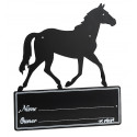Plaque de box "Silhouette de cheval"?